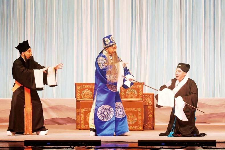 京剧《打侄上坟》剧照(2023年10月12日国家京剧院余派折子戏专场演出于湖北罗田)