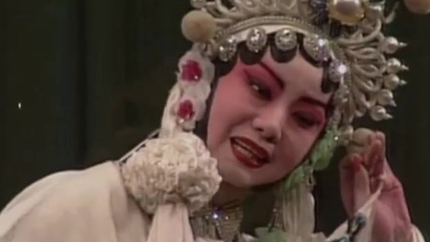 京剧《白蛇传·断桥》资料片(李维康饰白素贞,唱「可怜我鸳鸯梦醒只把愁添」一句时)